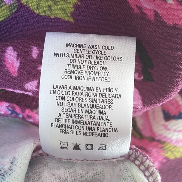 Route 67 Girl's Dress Plum Floral Aline - Picture 10 of 11